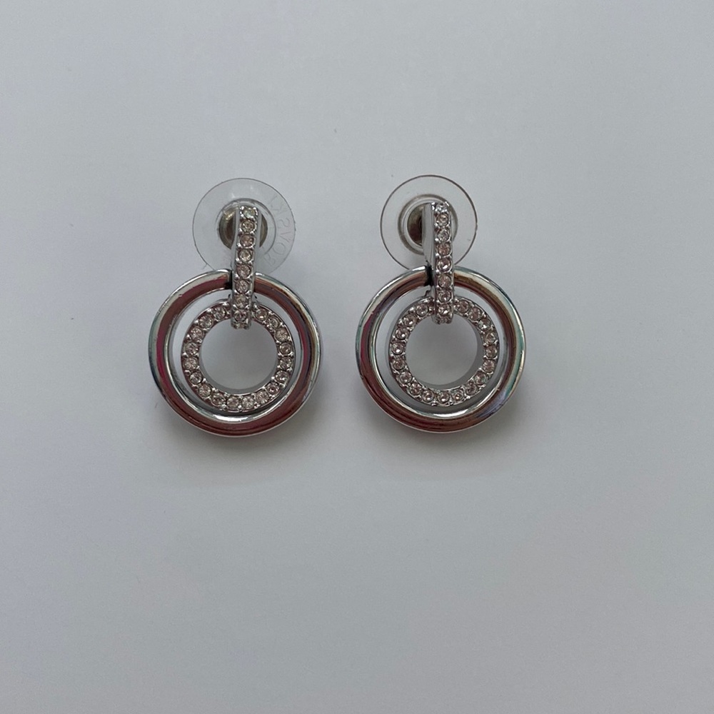 Swarovski Silver White Rhodium Earrings